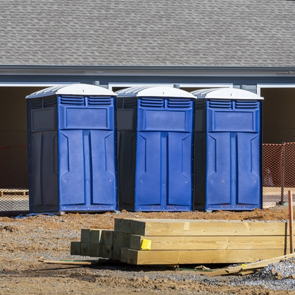 is there a specific order in which to place multiple porta potties in Amherst